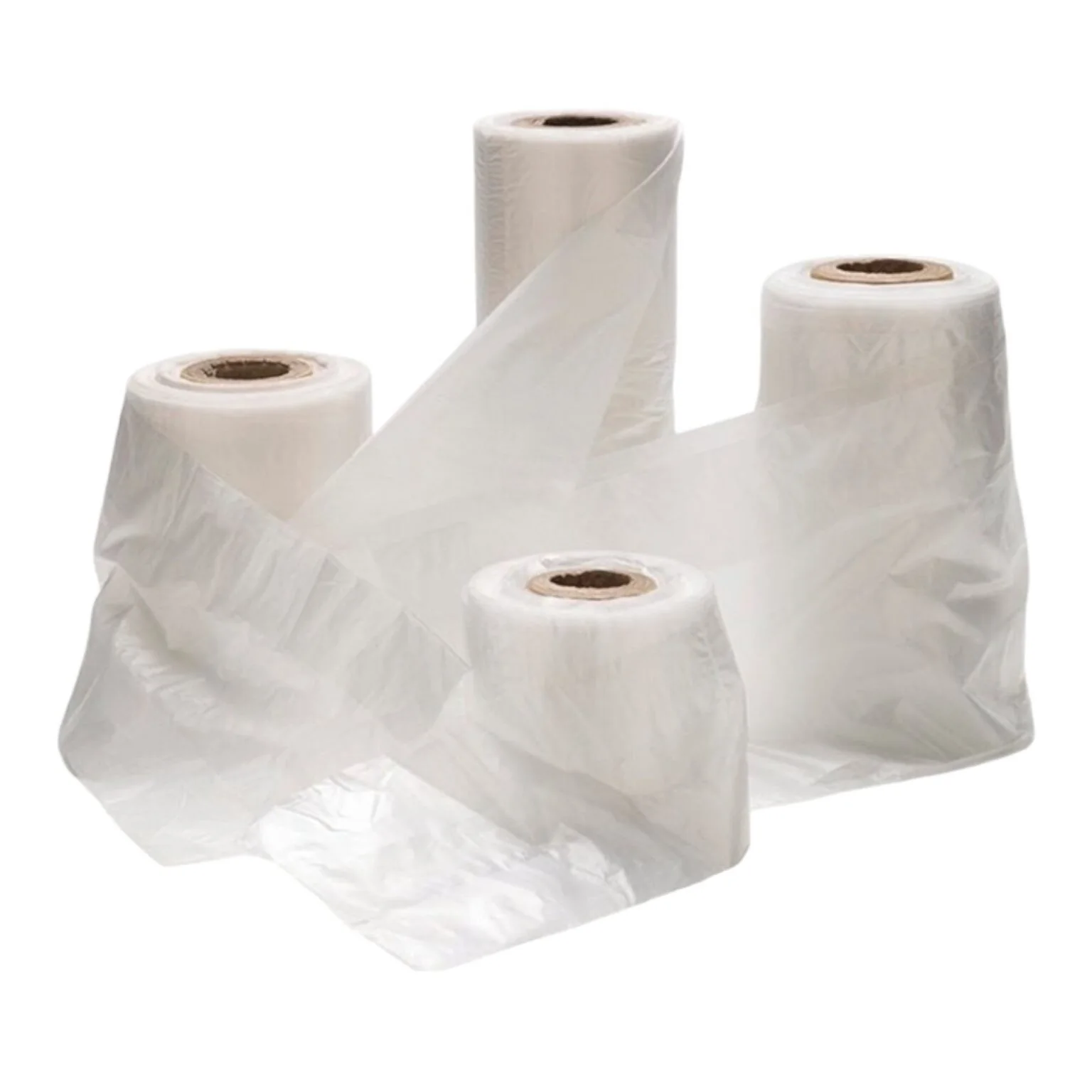 Rollos de bolsas plásticas transparentes